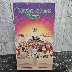 Charlotte's Web VHS Hi-Fi 1972 Hanna Barbera Kids Movie Cartoon Cardboard Sleeve